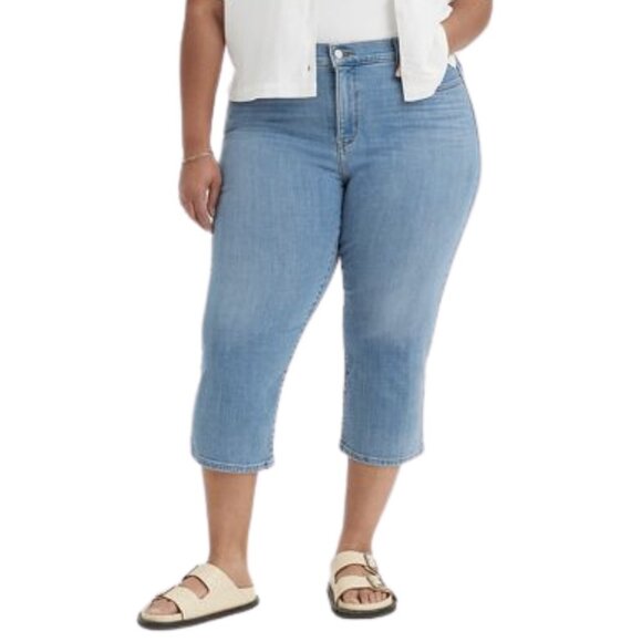 NWT Levi's 311 Shaping Skinny Capri Jeans in Lapis Level Sz. 24W - Picture 7 of 8